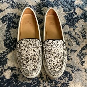Peter Millar Animal print Leather Loafers style slip-on sneaker size 9 1/2 W
